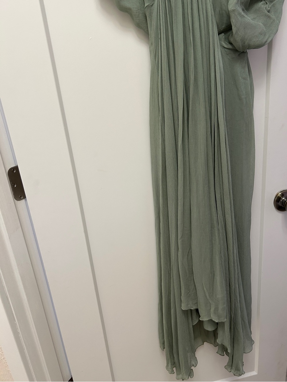 Zara Sage Green Knot-Front Maxi Dress - Picture 7 of 13